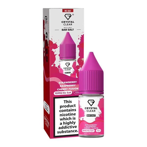 Strawberry Raspberry Cherry Fusion By Crystal Clear Salt 10ml