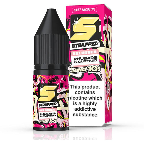 Rhubarb and Custard By Strapped Reloaded Salts 10ml