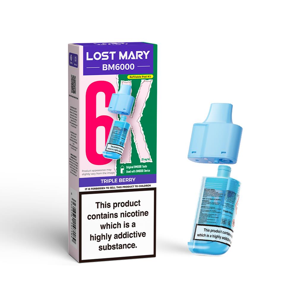 BM6000 Prefilled Replacement Pod By Lost Mary