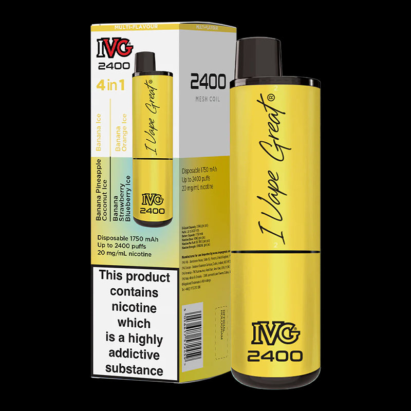 I VG 2400 Puff Multi Flavour Disposable Vape 20mg
