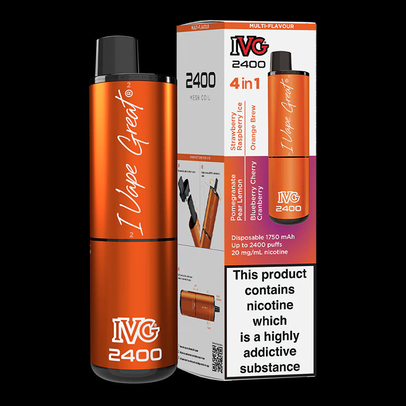 I VG 2400 Puff Multi Flavour Disposable Vape 20mg