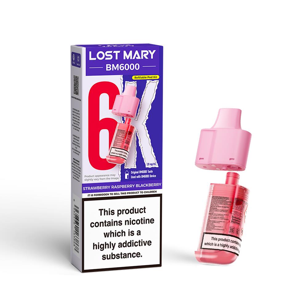 BM6000 Prefilled Replacement Pod By Lost Mary