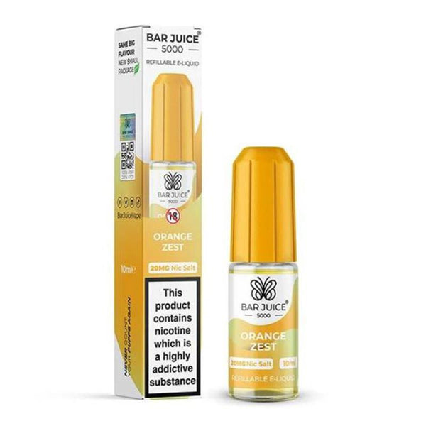 Orange Zest 10ml Nic Salt By Bar Juice 5000