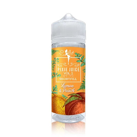 Lemon and Peach Shortfill By Pixie Juice Vol 2 100ml Pixie Juice Volume 2