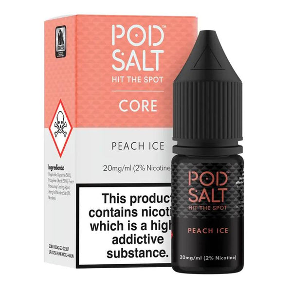 Peach Ice By  Pod Salt Core  10ml