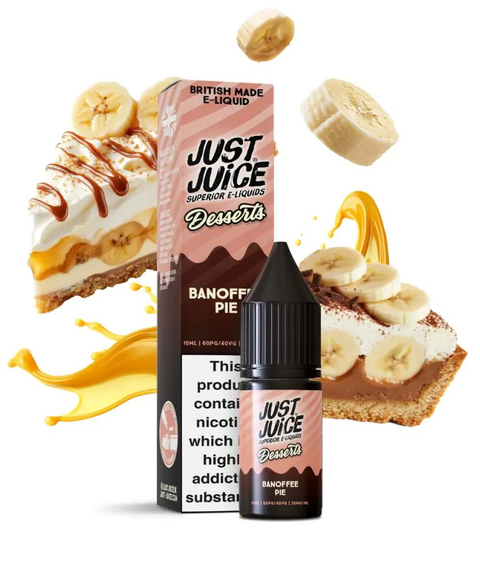 Banoffee Pie By Just Juice Desserts 10ml Nic Salt Just Juice