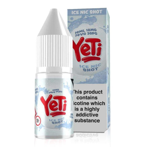 18mg Ice Nic Shot By Yeti Yeti