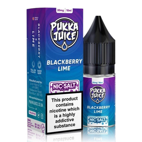 Blackberry Lime Salt By Pukka Juice 10ml Pukka Juice