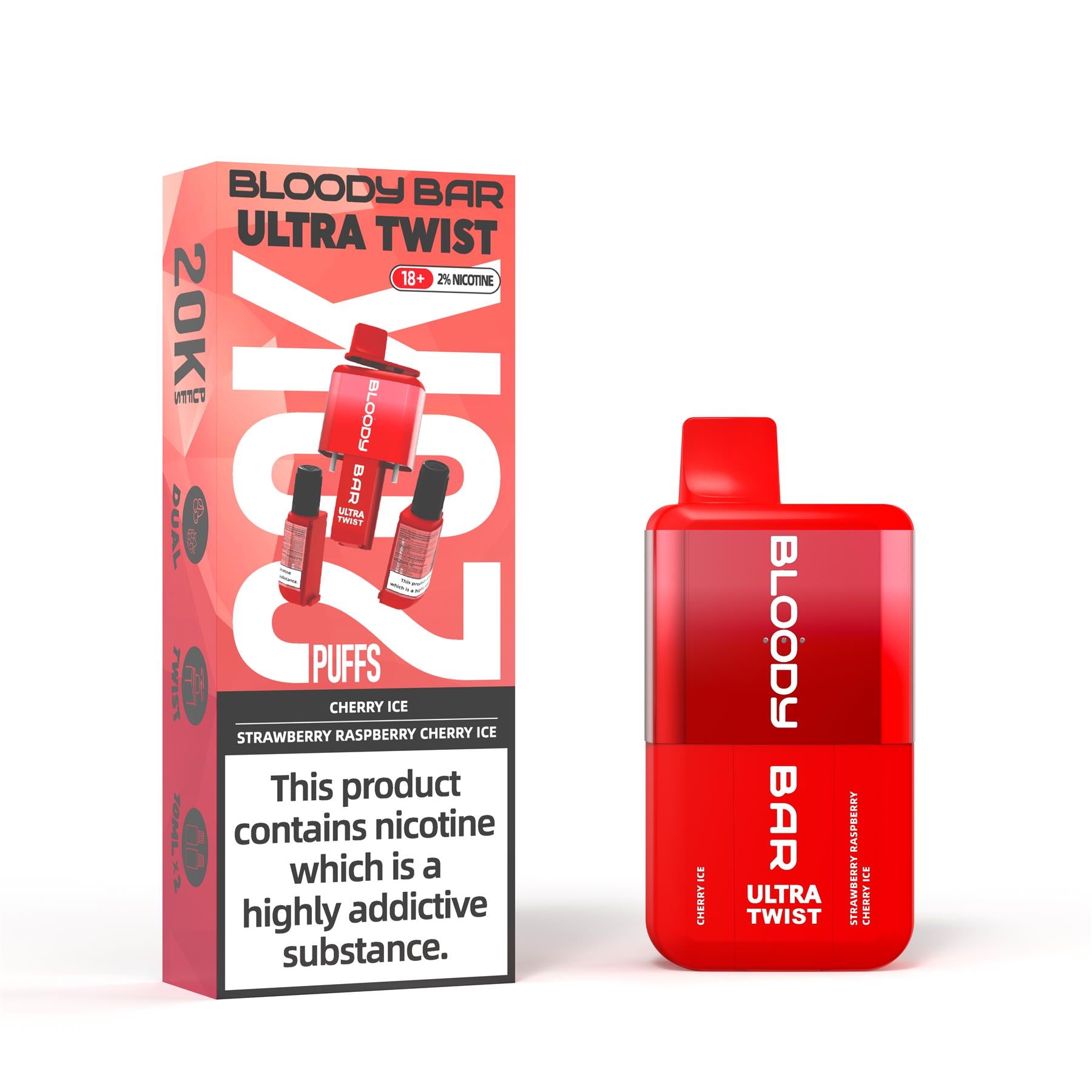 20k Puff Ultra Twist Disposable Vape Kit by Bloody Bar