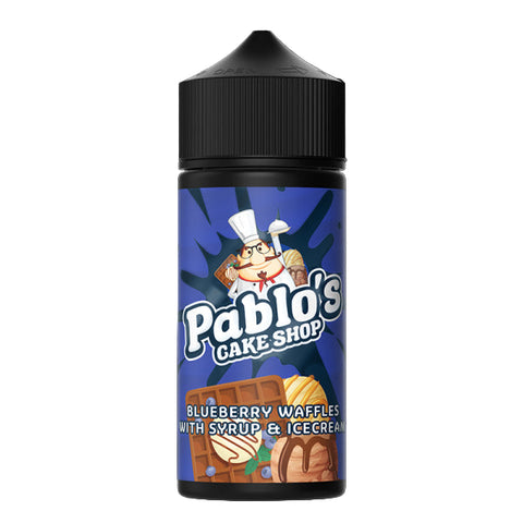 Blueberry Waffles with Syrup and Ice Cream By Pablo's Cake Shop 100ml Shortfill Pablos Cake Shop