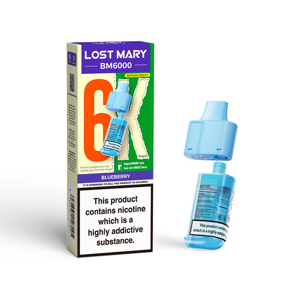 BM6000 Prefilled Replacement Pod By Lost Mary