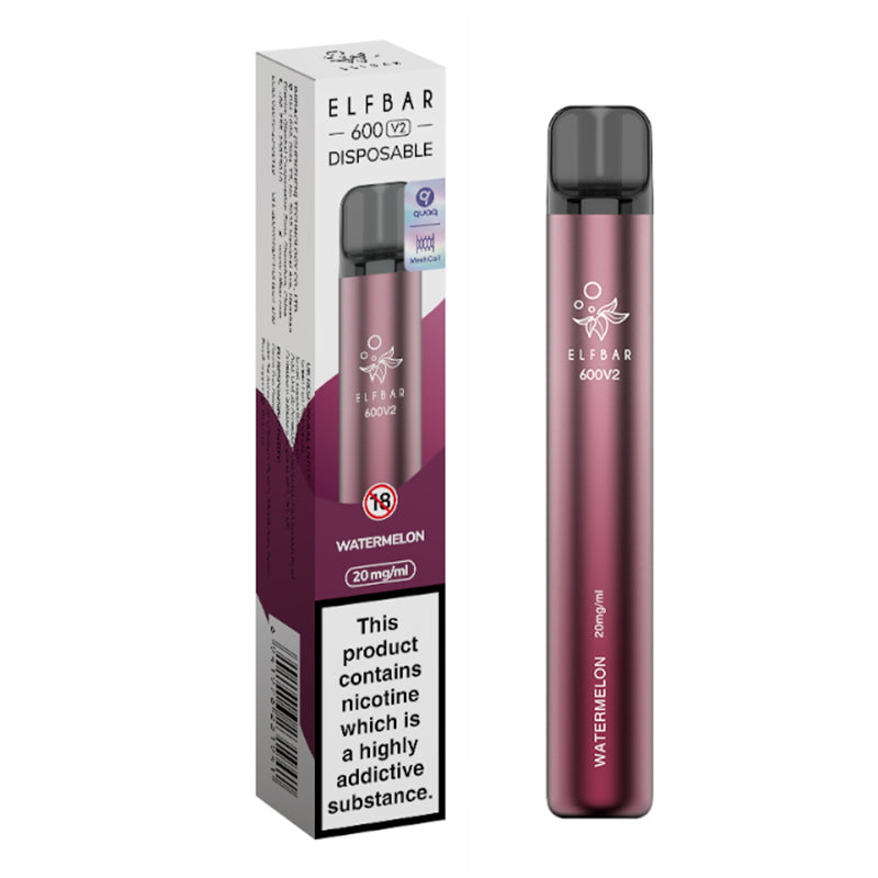 Elf Bar V2 600 Disposable Vape 20mg (out of date)