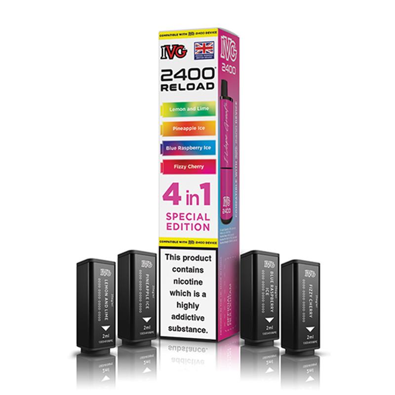 I VG 2400 Reload 4 in 1 Prefilled Replacement Pods
