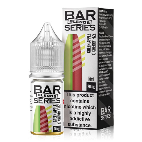 Green Apple X Cherry Fizz By Bar Series Blends 10ml Nic Salt Bar Series