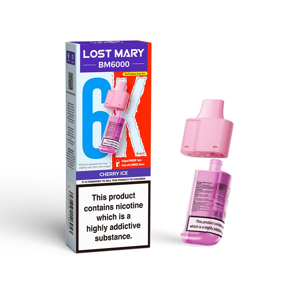 BM6000 Prefilled Replacement Pod By Lost Mary