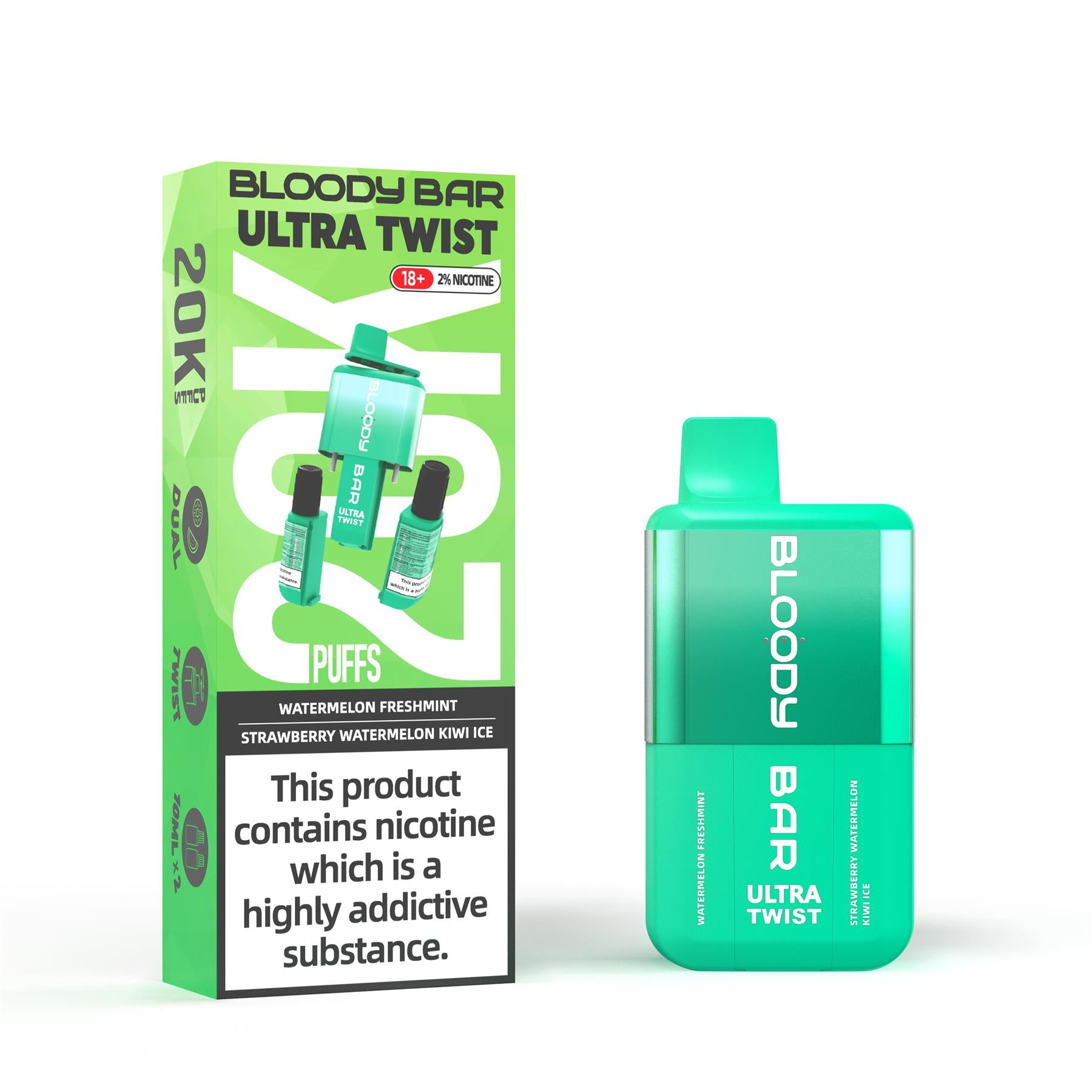 20k Puff Ultra Twist Disposable Vape Kit by Bloody Bar