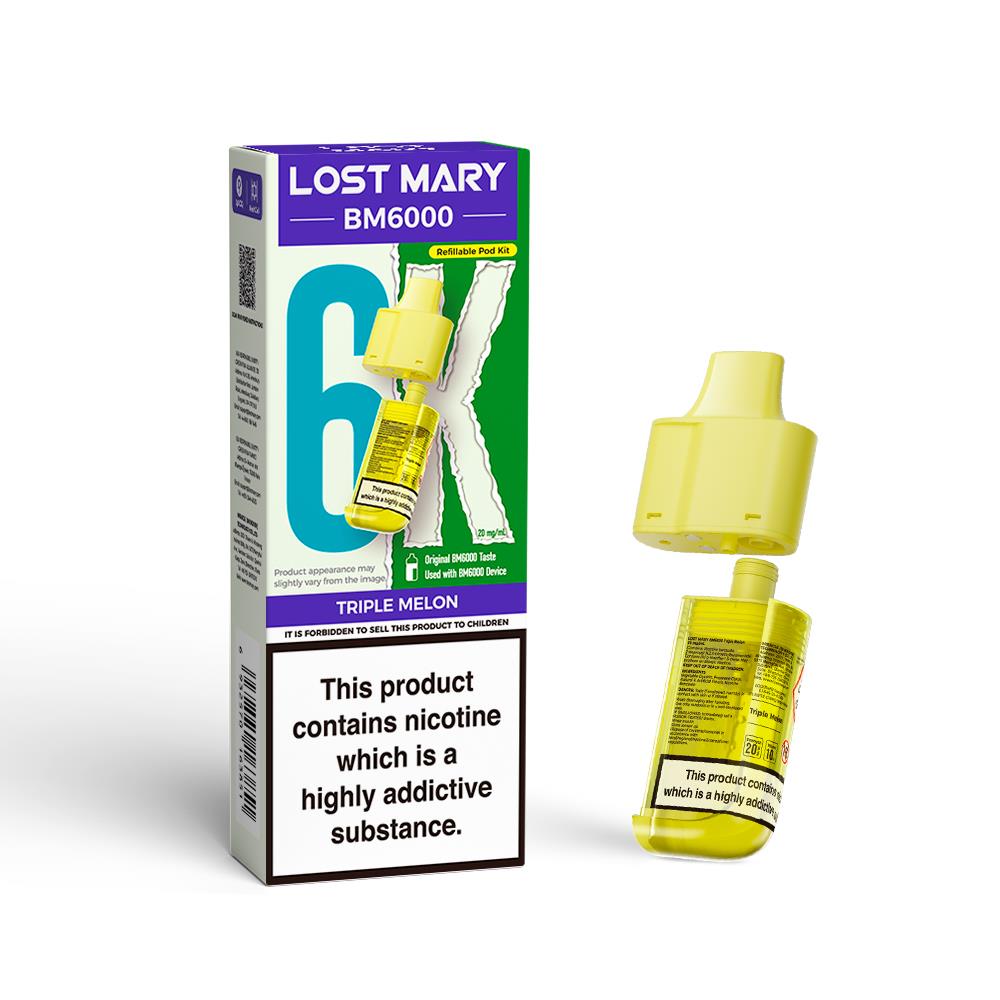 BM6000 Prefilled Replacement Pod By Lost Mary