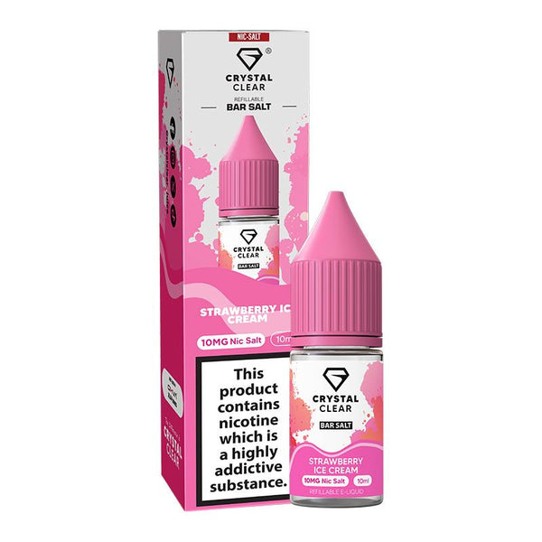 Strawberry Ice Cream By Crystal Clear Salt 10ml