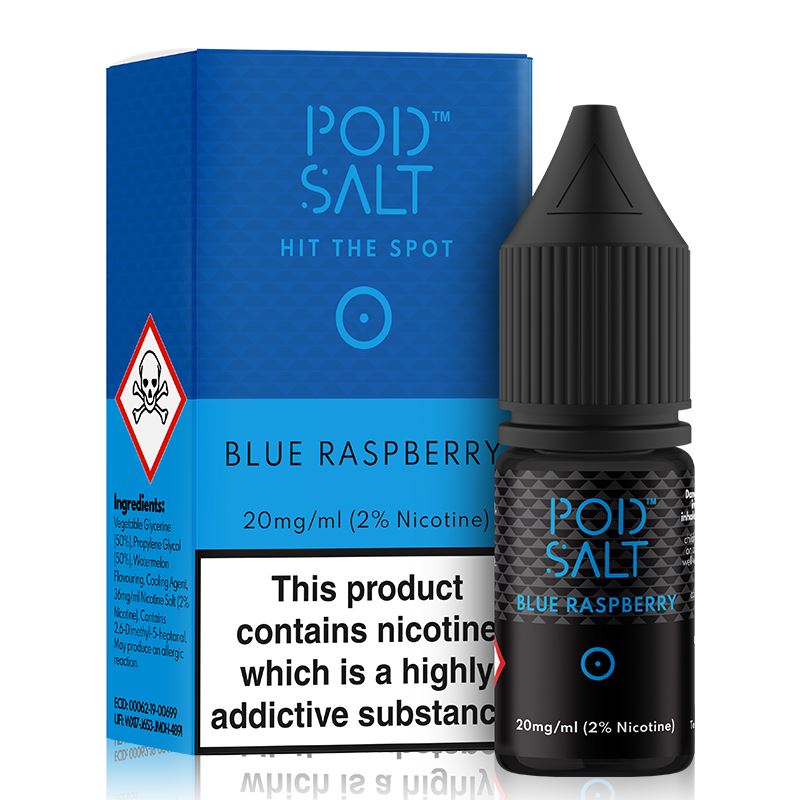 Blue Raspberry By Pod Salt 10ml - Evolution Vaping