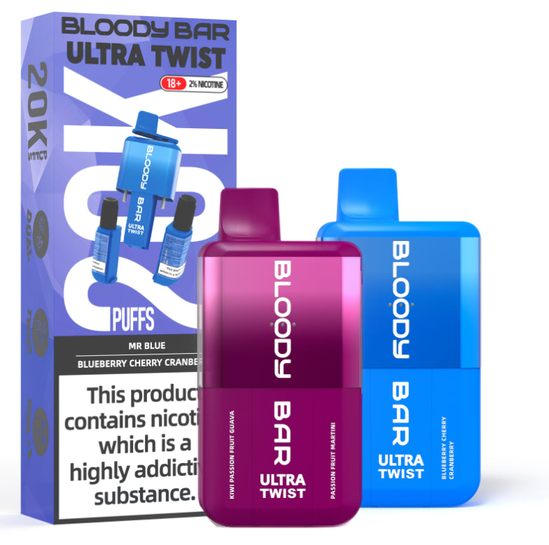 20k Puff Ultra Twist Disposable Vape Kit by Bloody Bar