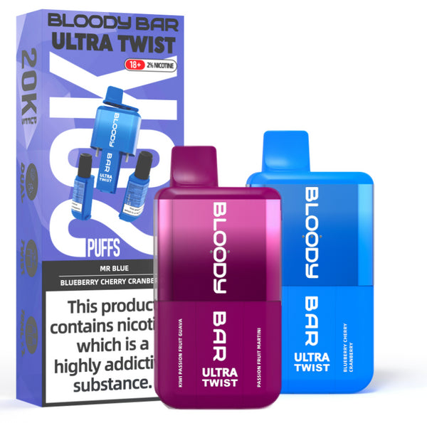 20k Puff Ultra Twist Disposable Vape Kit by Bloody Bar