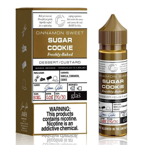 Cinnamon Sweet Sugar Cookie By Glas Basix 50ml Shortfill Glas