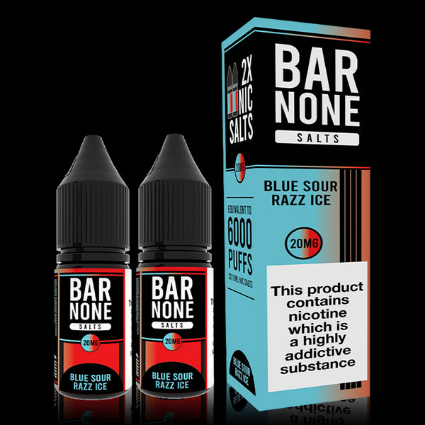 Blue Sour Razz Ice By Bar None 10ml Nic Salts Twin Pack