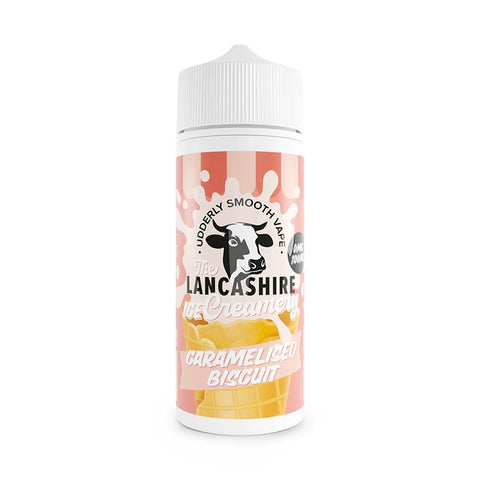Caramalised Biscuit By The Lancashire Ice Creamery 100ml Shortfill Lancashire Creamery