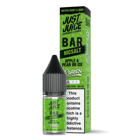 Apple and Pear on Ice By Just Juice Reborn 10ml Nic Salt Just Juice