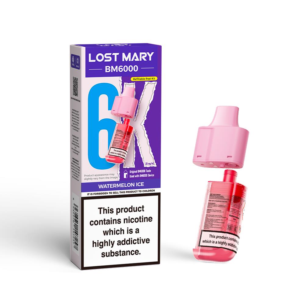 BM6000 Prefilled Replacement Pod By Lost Mary