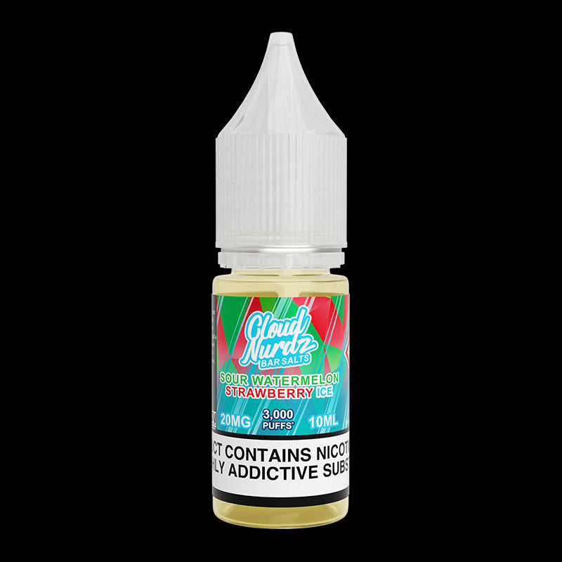 Iced Sour Watermelon Strawberry By Cloud Nurdz Bar Salts 10ml