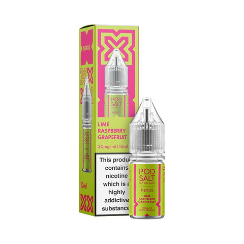 Lime Raspberry Grapefruit By Nexus Pod Salt 10ml Pod Salt