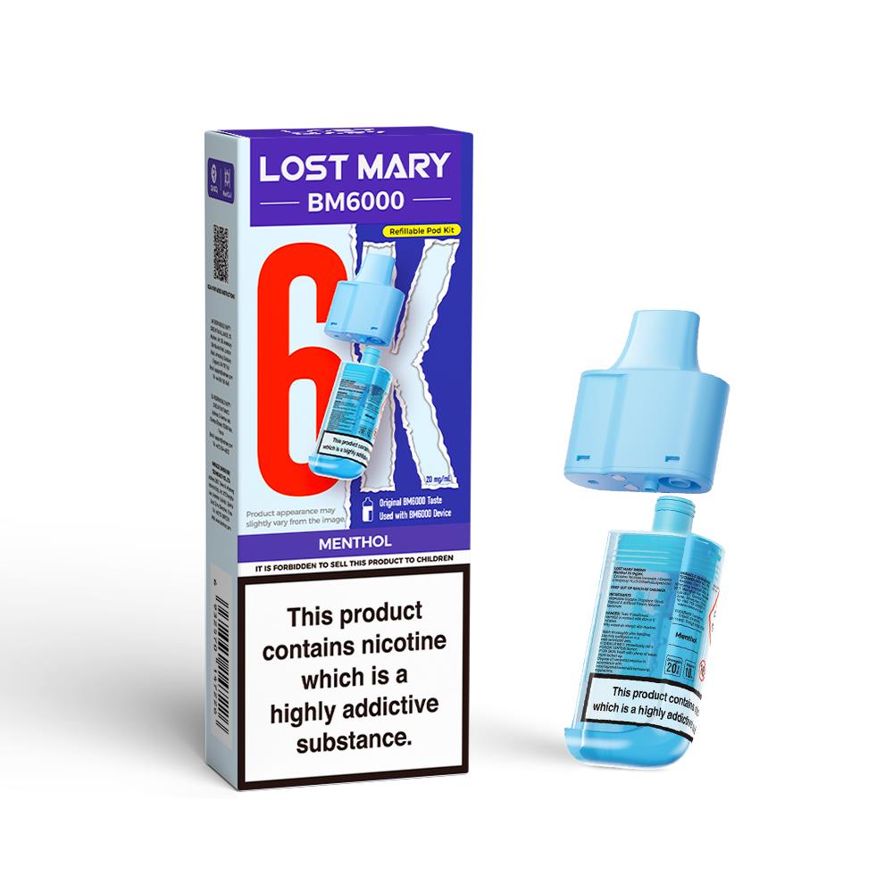 BM6000 Prefilled Replacement Pod By Lost Mary