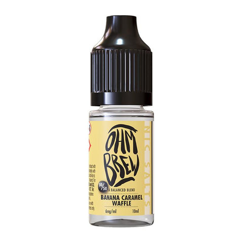 Banana Caramel Waffle By Ohm Brew Balanced Blends 10ml Salt Ohm Brew