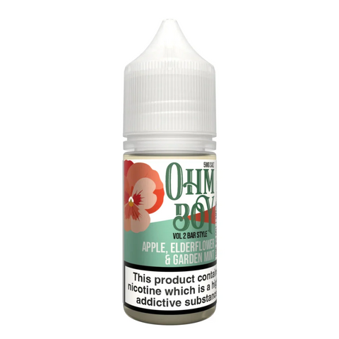 Apple Elderflower Garden Mint By Ohm Boy V2 Bar Style 10ml Ohm Boy