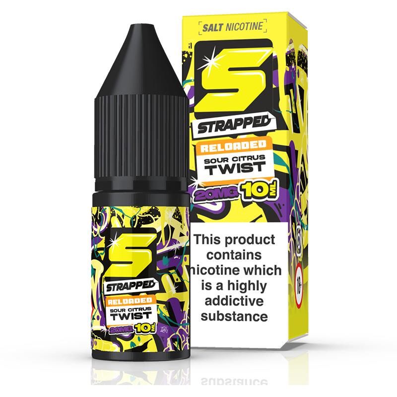 Sour Citrus Twist By Strapped Reloaded Salts 10ml