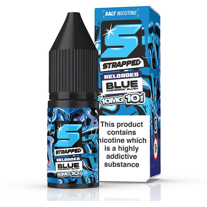 Blue Raspberry By Strapped Reloaded Salts 10ml