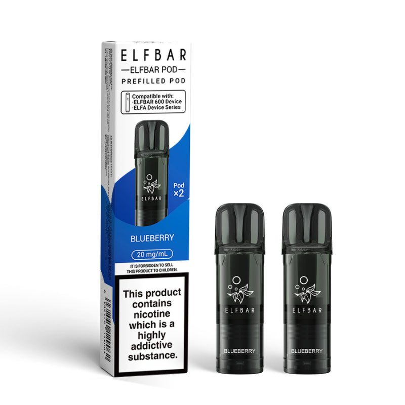 Elf Bar 600 Replacement Pre Filled Pods 2 Pack