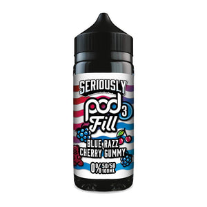 Blue Razz cherry Gummy By Seriously Pod Fill 3 100ml Shortfill