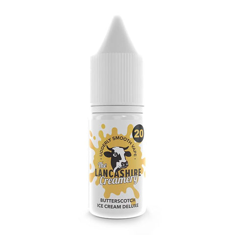 Butterscotch Ice Cream By The Lancashire Creamery 10ml Nic Salt Lancashire Creamery