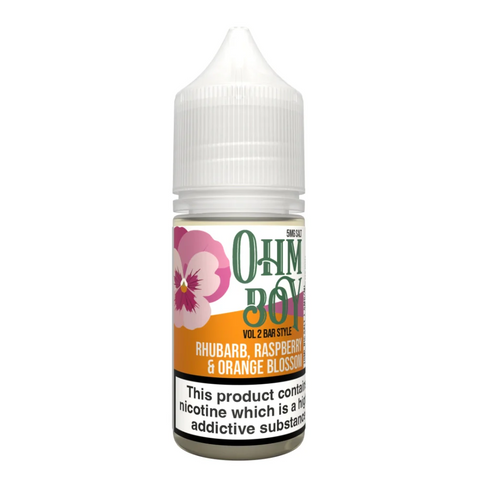 Rhubarb Raspberry Orange Blossom By Ohm Boy V2 Bar Style 10ml Ohm Boy