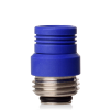 Quantum Boro DripTips By Protocol Vape Tech Rounded in Blue Delrin