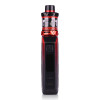 Uwell Crown V Vape Mod kit in red with tank front facing showing screen