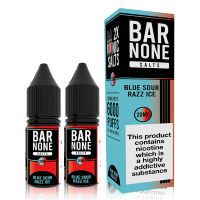 Blue Sour Razz Ice By Bar None 10ml Nic Salts Twin Pack