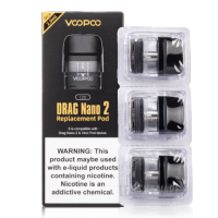 Drag Nano 2/Vinci Q Replacement Pods By Voopoo 3 Pack