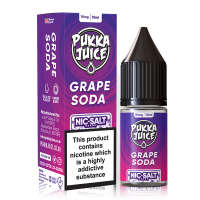 Grape Soda 10ml Nic Salt By Pukka Juice 