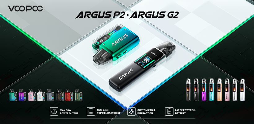 Voopoo Argus G2 and P2 Available now